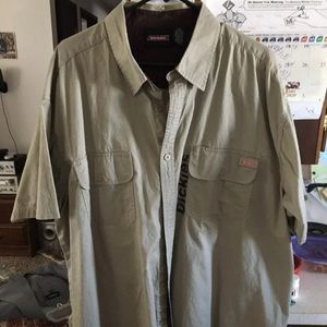 Genuine dickies button collared shirt short sleeve